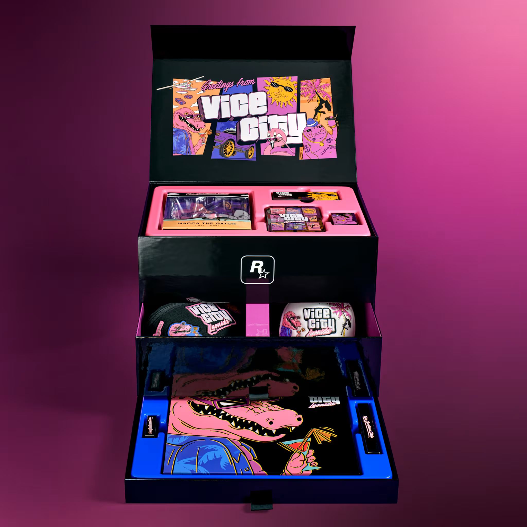 Caja Vice City Collection abierta