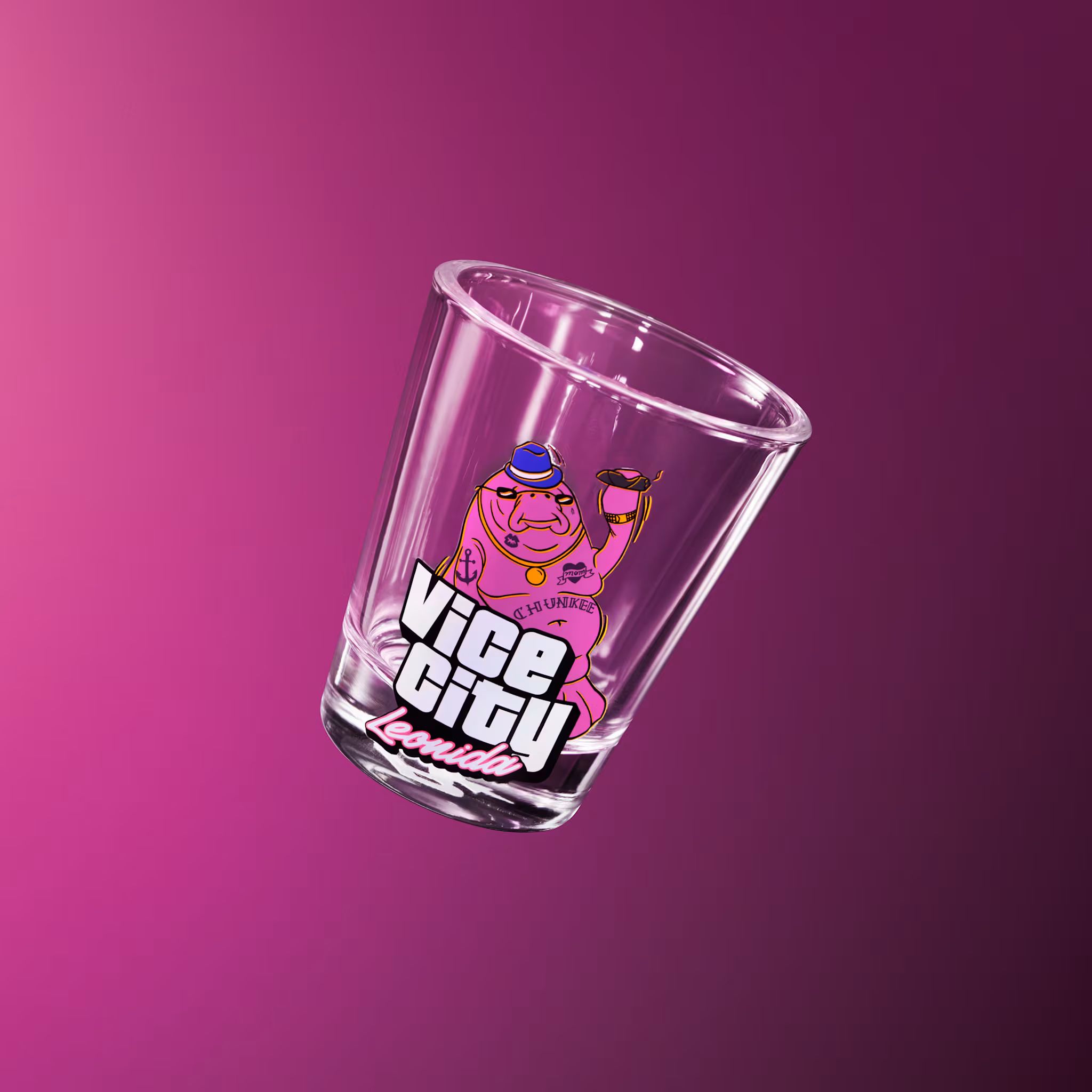 Vaso de chupito de Chunkee, el manatí