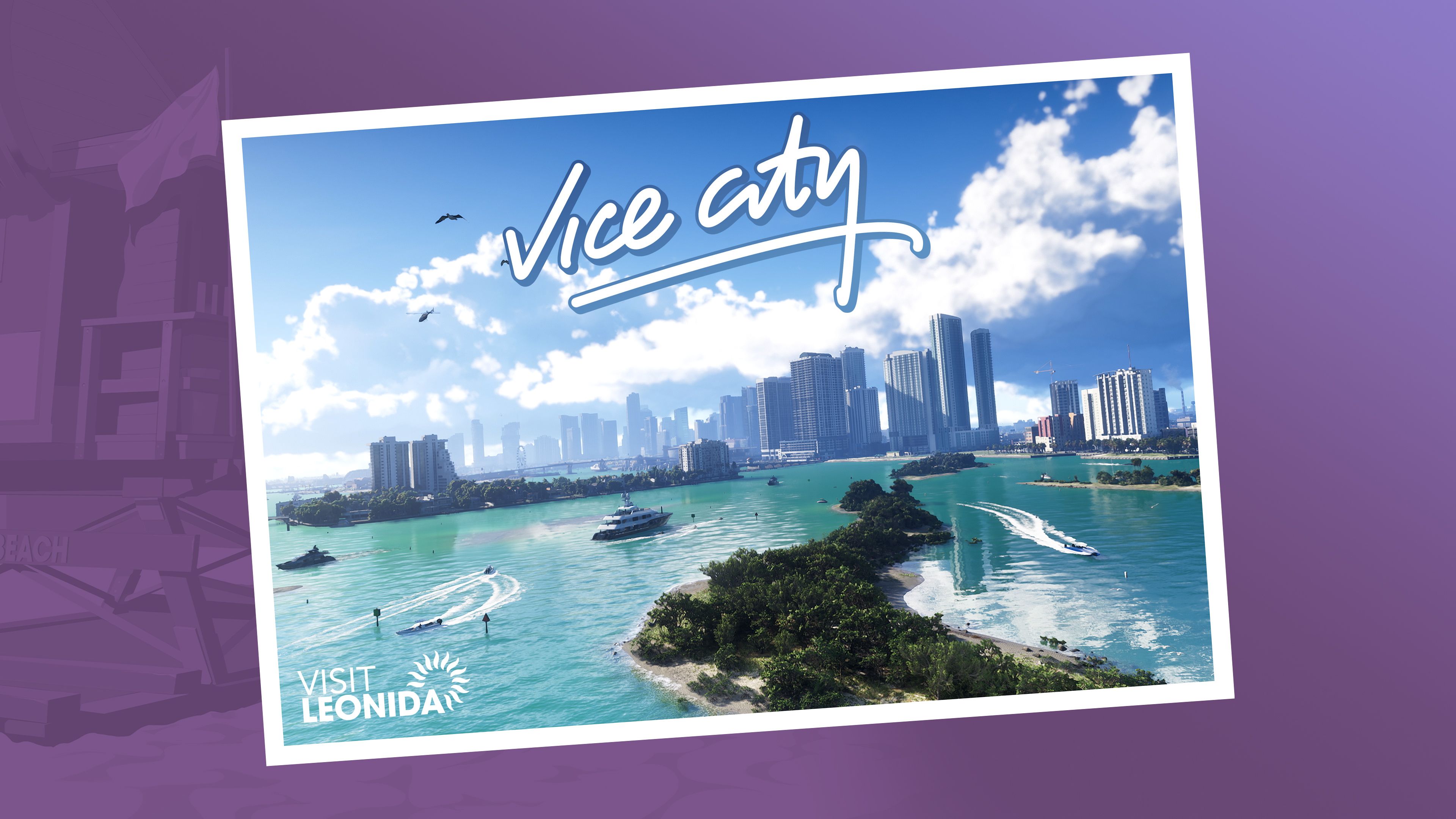 Póster de la ciudad Vice City